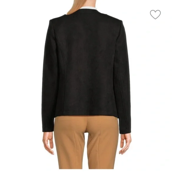 Tommy Hilfiger faux suede black blazer S - Picture 3 of 7